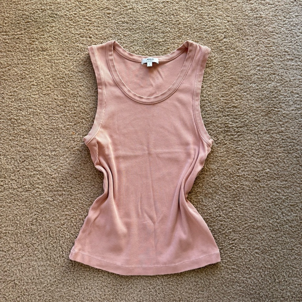 AGOLDE Poppy Ribbed Tank Top L